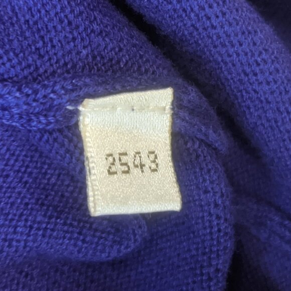 Casual Corner Size Small Purple and Black Polo Style Sweater - Picture 7 of 8